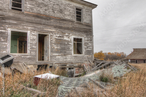 Abandoned House in South Dakota During Summer