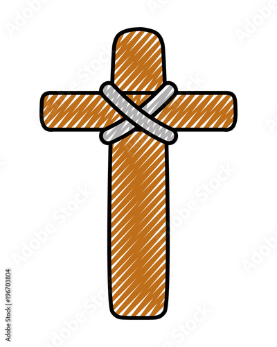 doodle catholic cross religion resurrection mercy