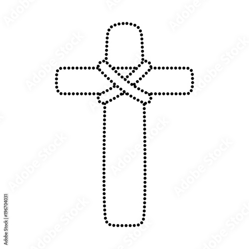 dotted shape catholic cross religion resurrection mercy