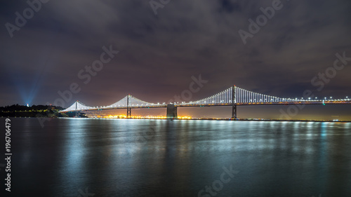 Richmond to San Rafael Bridge. Long esxposure at night. photo