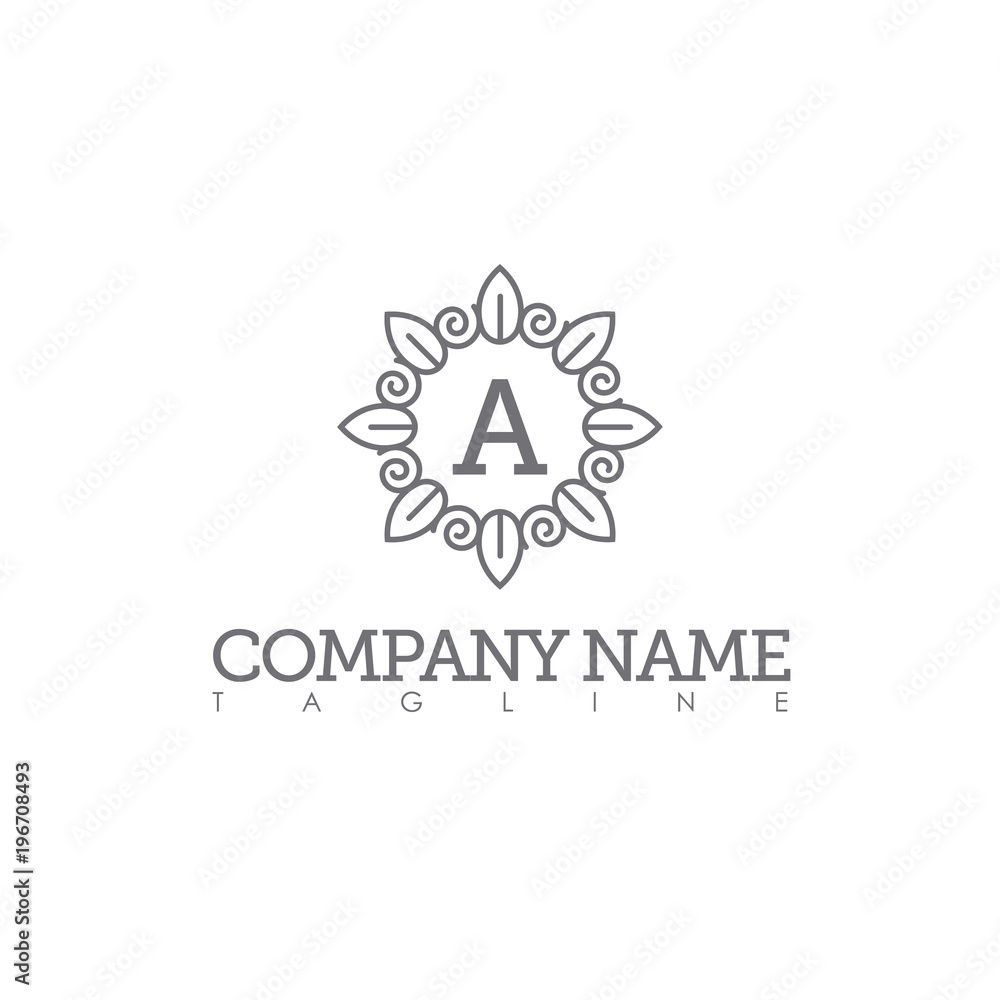 Fototapeta premium a letter logo template
