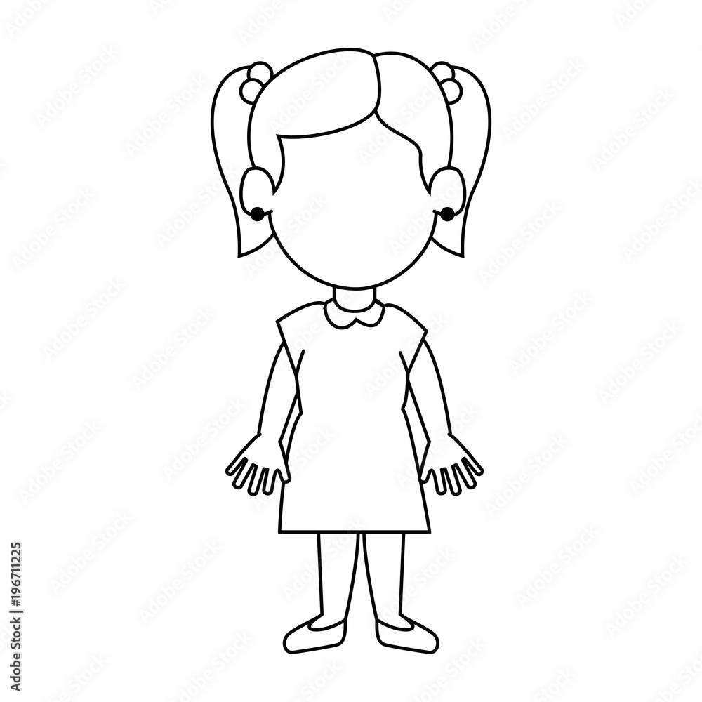 happy little girl character happy little girl character