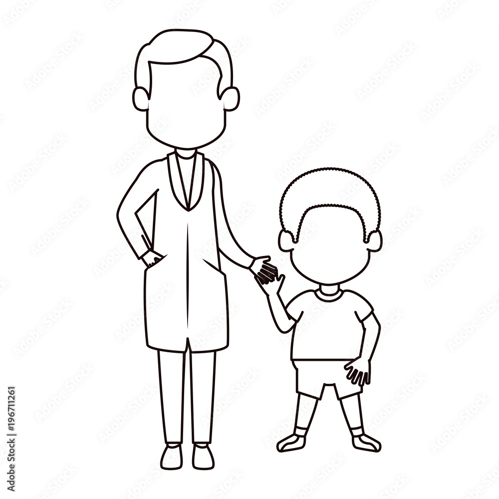 doctor with boy characters doctor with boy characters