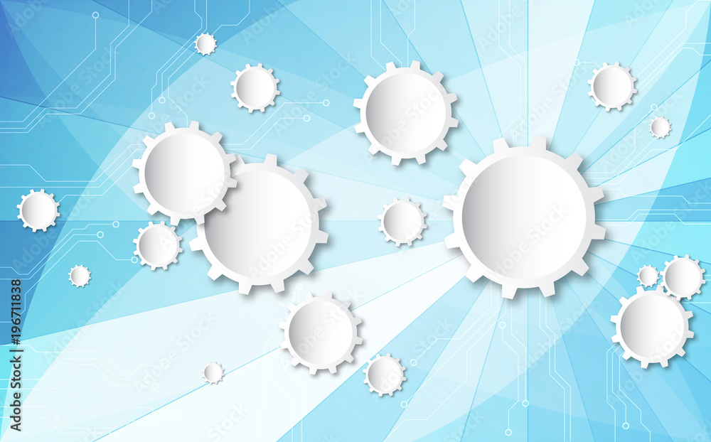 Abstract technological background concept with various technology elements. illustration Vector Abstract technological background concept with various technology elements. illustration Vector