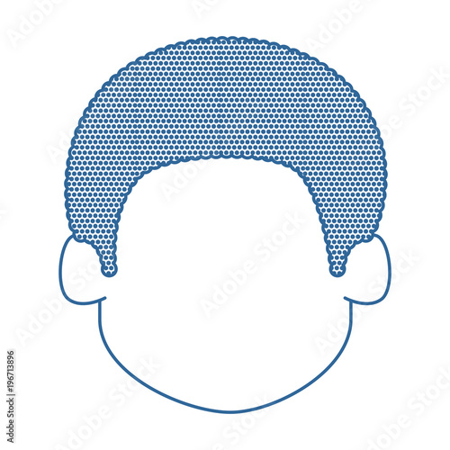 young man head avatar character