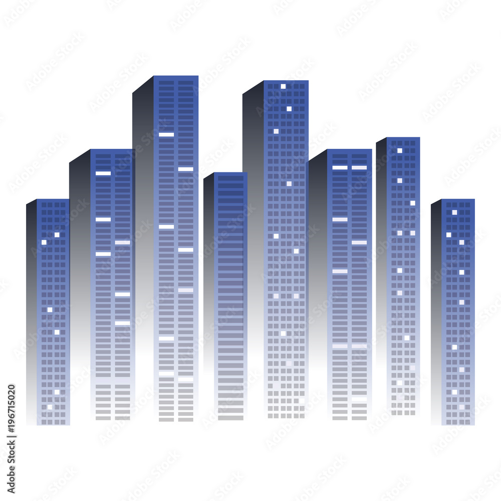 buildings cityscape scene icon buildings cityscape scene icon