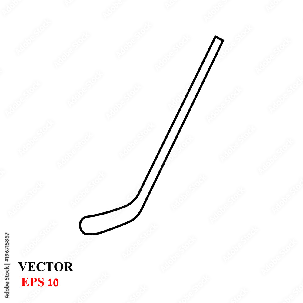 Fototapeta premium hockey stick. vector illustration