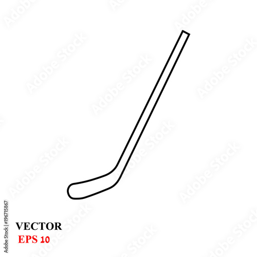hockey stick. vector illustration