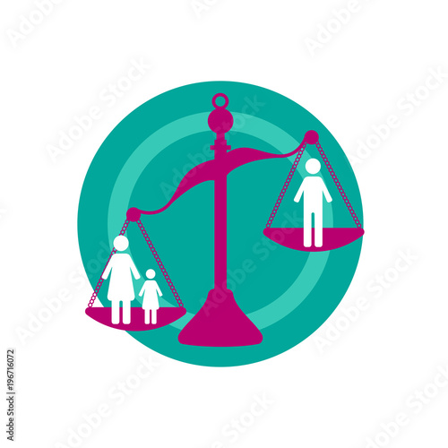 Vector illustration child support