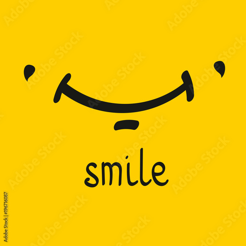 Vector smile card
