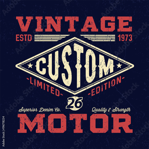 Custom Motor - Tee Design For Print