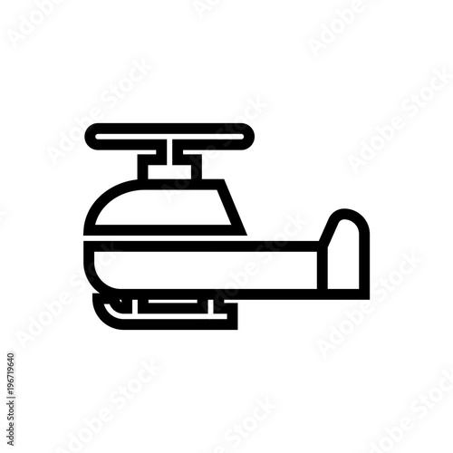 helicopter vector icon, copter in the air symbol. Simple, modern vector illustration for mobile app, website or desktop app