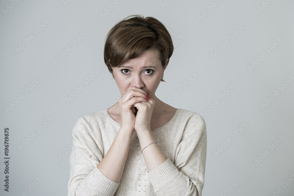young pretty and sad red hair woman looking worried and depressed crying and suffering pain and depression in life problem concept isolated young pretty and sad red hair woman looking worried and depressed crying and suffering pain and depression in life problem concept isolated