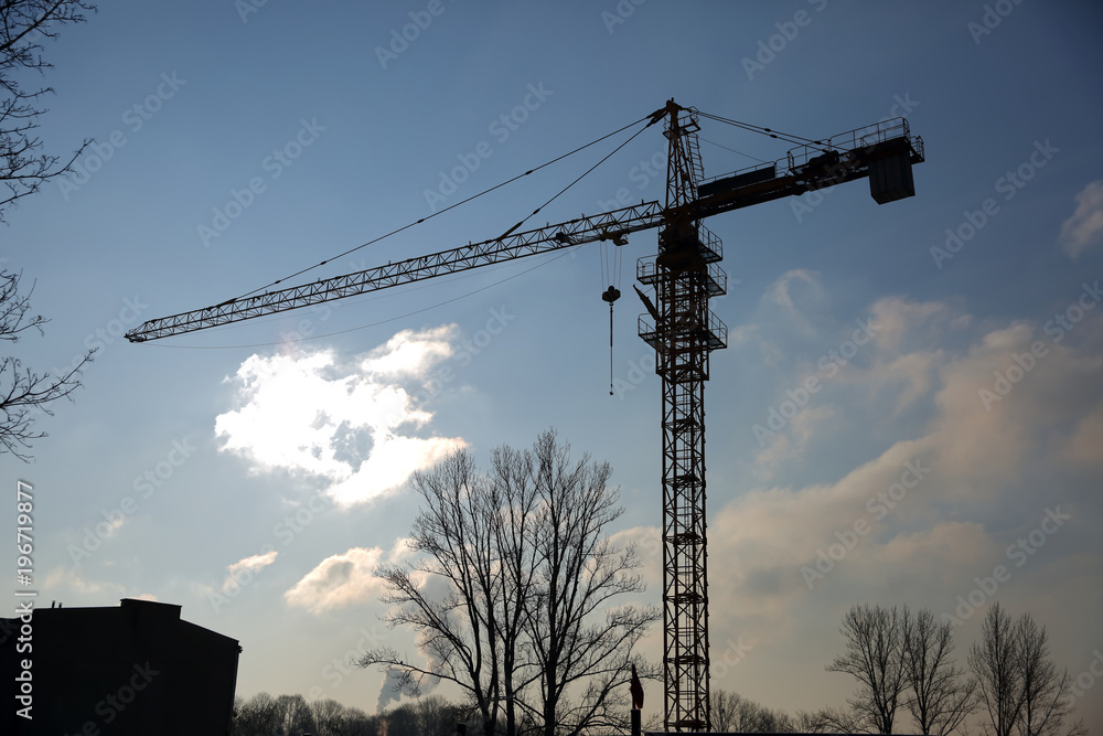 The construction crane is a basic tool when building at high buildings.