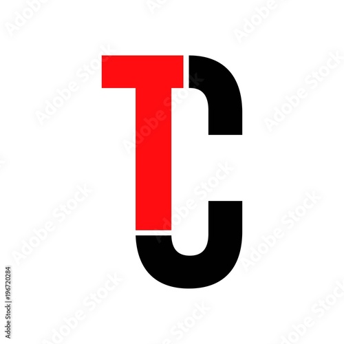tc letter logo icon template