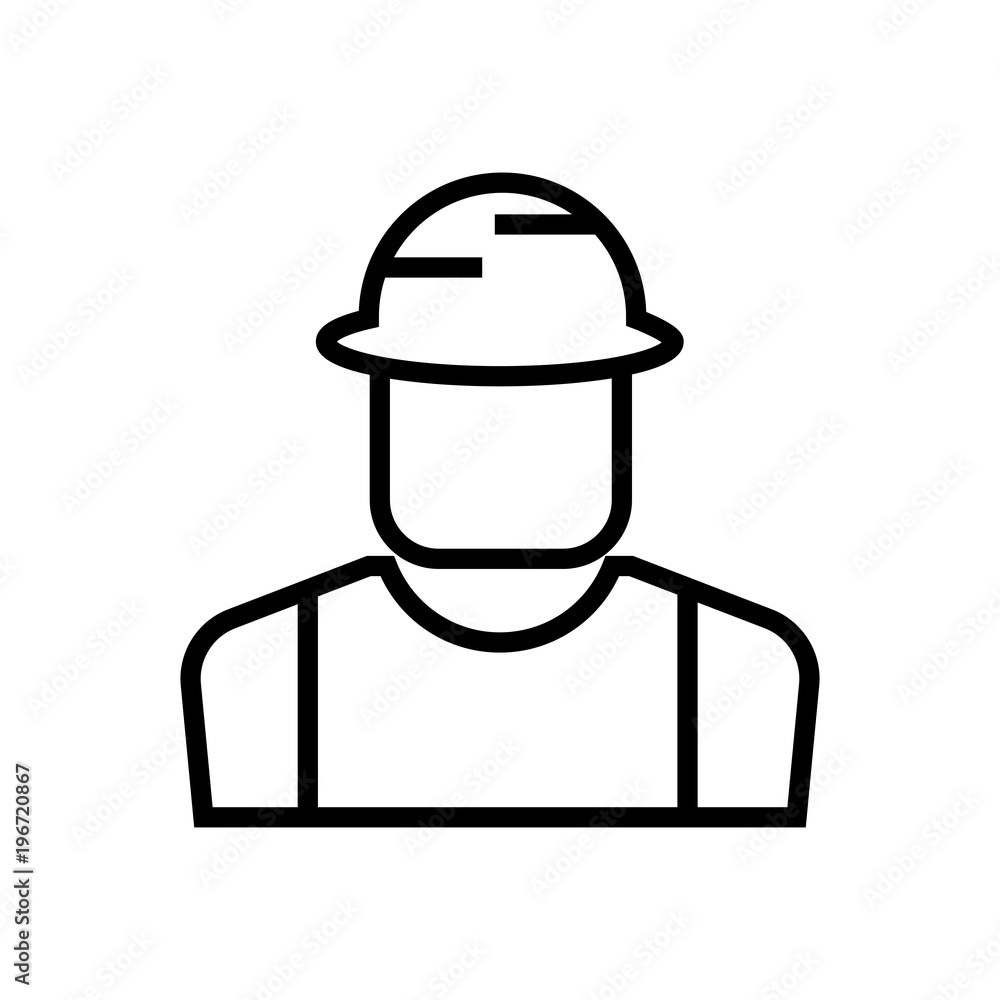 construction worker outlined vector icon,builder outlined symbol. Simple, modern flat vector illustration for mobile app, website or desktop app construction worker outlined vector icon,builder outlined symbol. Simple, modern flat vector illustration for mobile app, website or desktop app