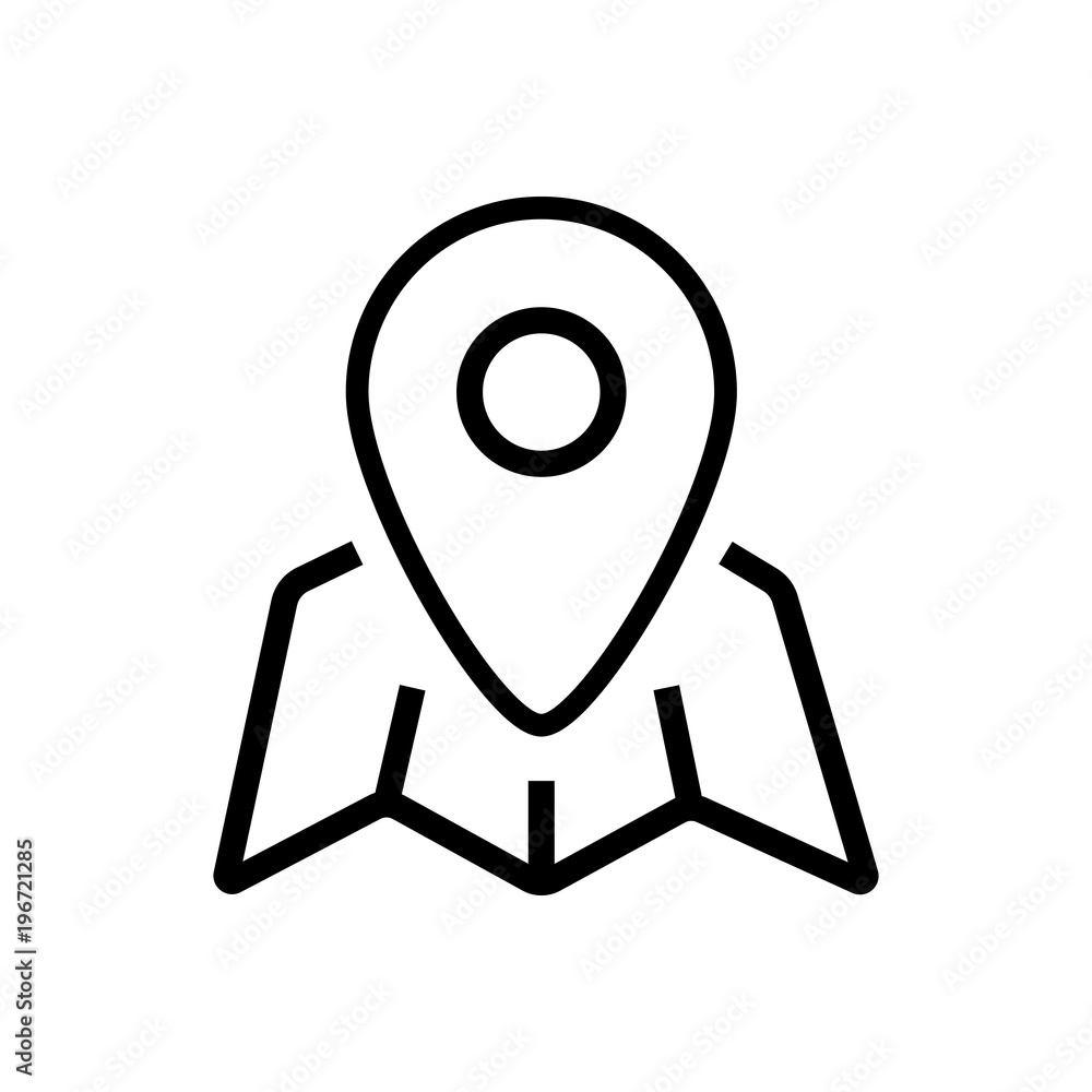 map outlined vector icon, outlined symbol of location.Simple, modern flat vector illustration for mobile app, website or desktop app map outlined vector icon, outlined symbol of location.Simple, modern flat vector illustration for mobile app, website or desktop app