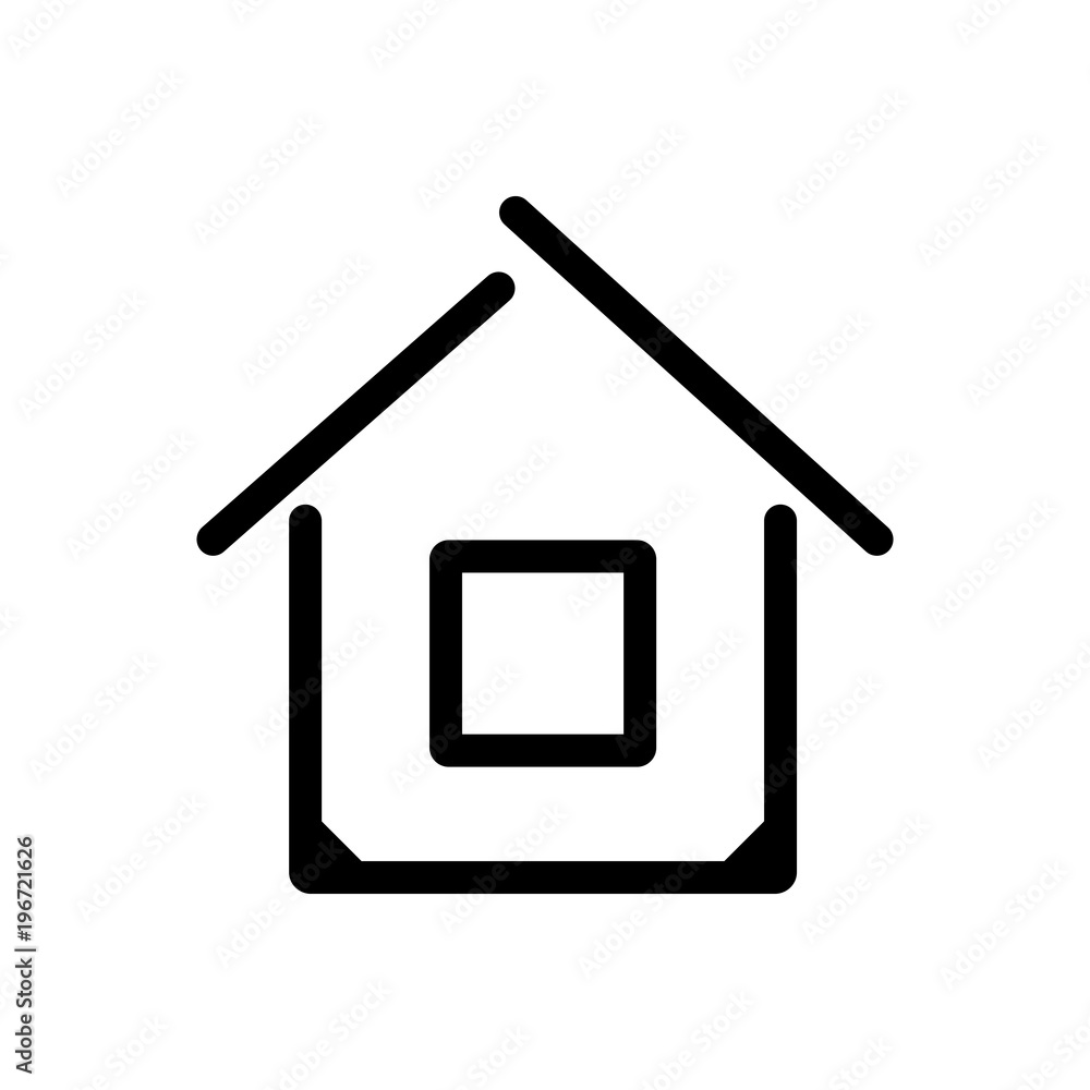 house building outlined vector icon. Outlined symbol of private home. Simple, modern flat vector illustration for mobile app, website or desktop app house building outlined vector icon. Outlined symbol of private home. Simple, modern flat vector illustration for mobile app, website or desktop app