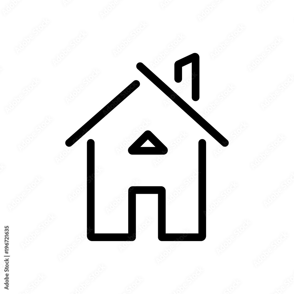 house building outlined vector icon. Outlined symbol of private home. Simple, modern flat vector illustration for mobile app, website or desktop app house building outlined vector icon. Outlined symbol of private home. Simple, modern flat vector illustration for mobile app, website or desktop app