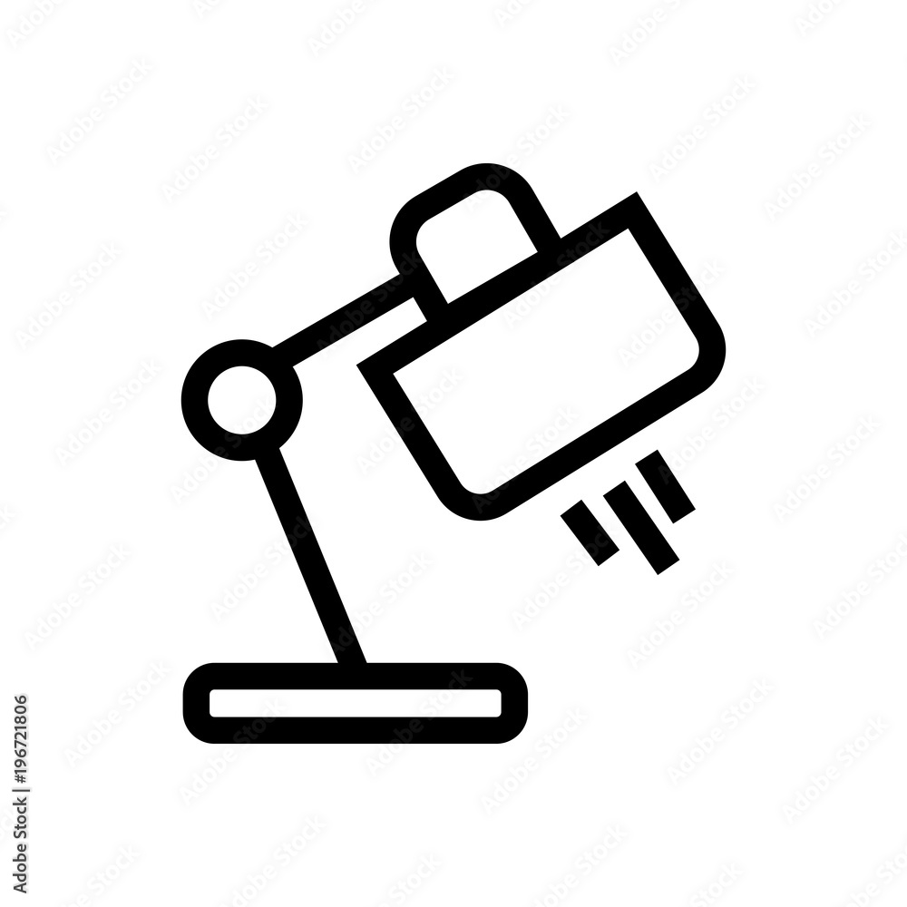 table lamp outlined vector icon. Outlined symbol of lamp for reading. Simple, modern flat vector illustration for mobile app, website or desktop app table lamp outlined vector icon. Outlined symbol of lamp for reading. Simple, modern flat vector illustration for mobile app, website or desktop app