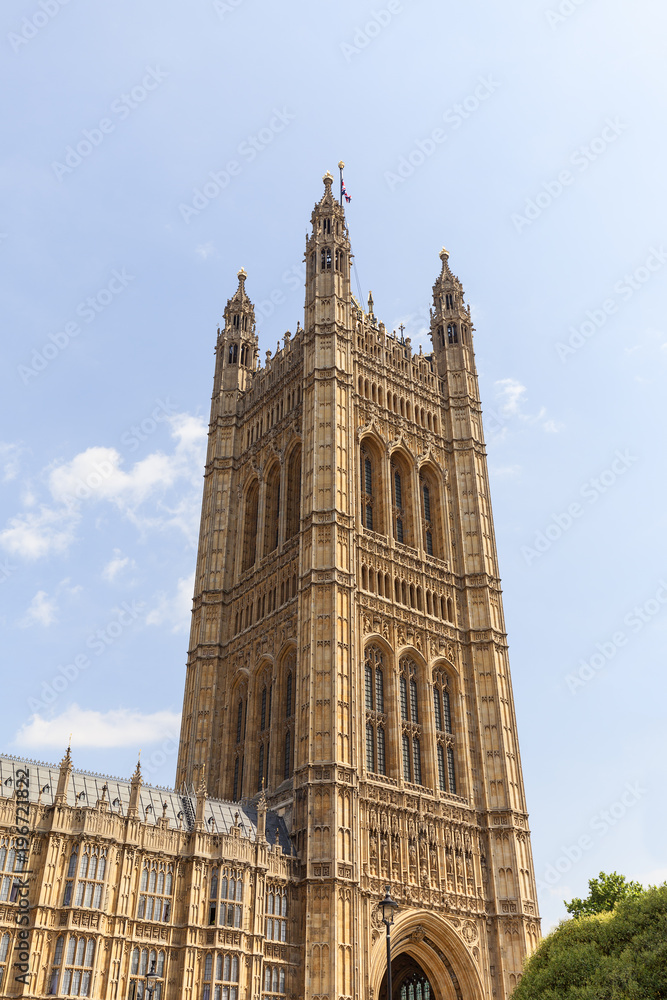 Palace of Westminster, parliament, facade, London,United Kingdom, England.