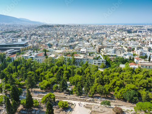 View of Athens from Mount Lycabettus, Greece © boivinnicolas