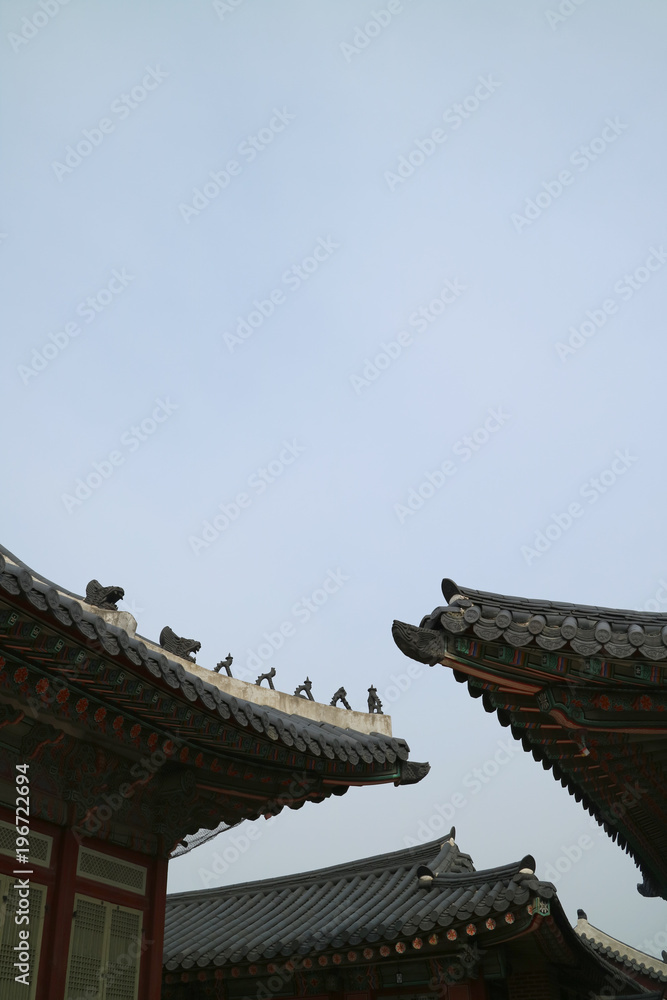 Fototapeta premium Korean traditional background,old palace