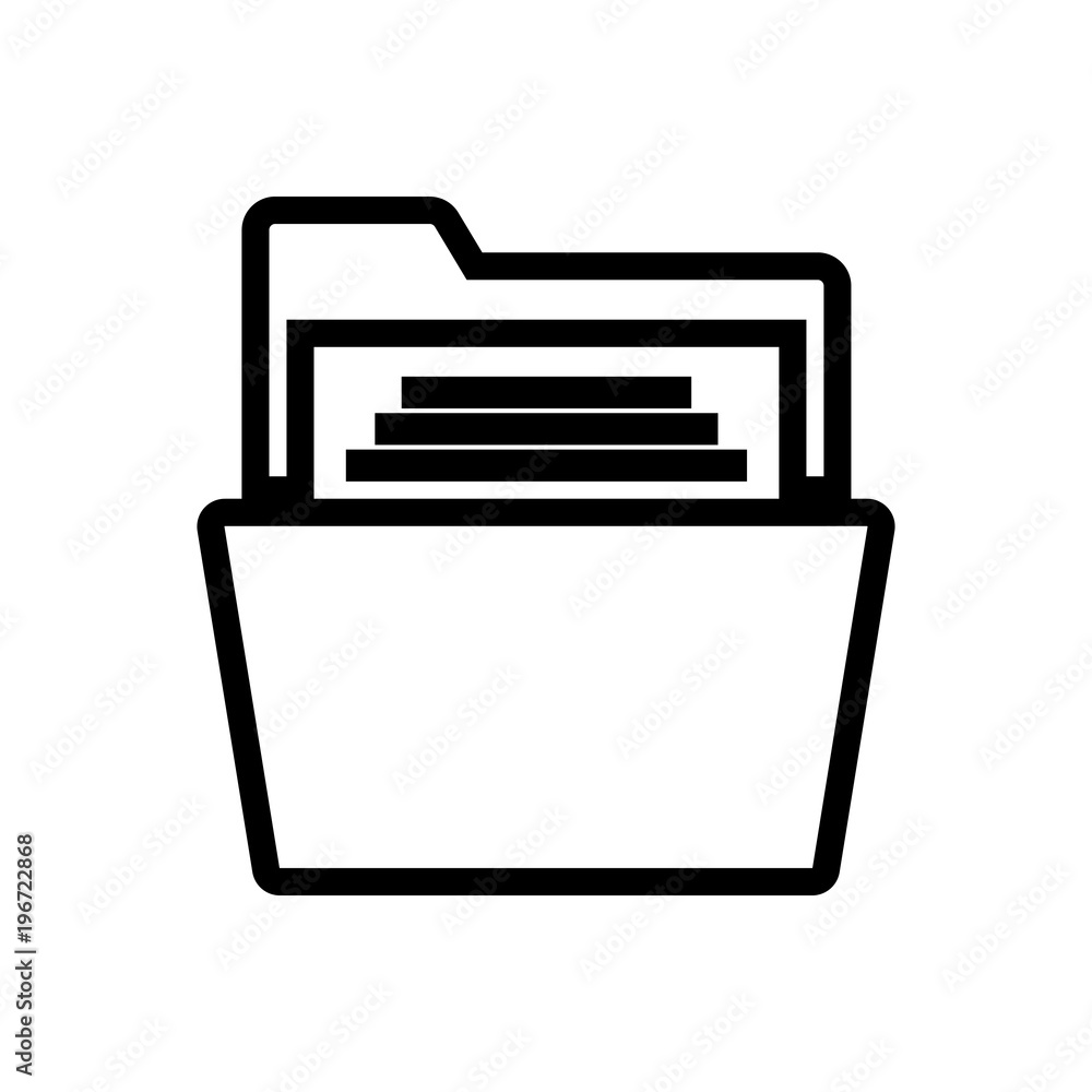 folder outlined vector icon folder outlined vector icon