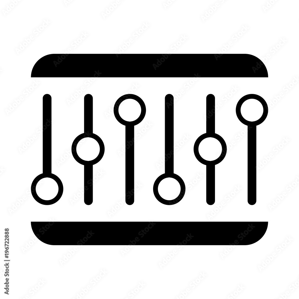 equalizer outlined vector icon equalizer outlined vector icon