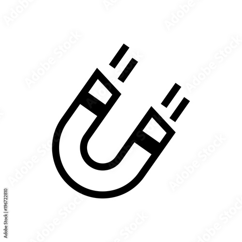 magnet outlined vector icon