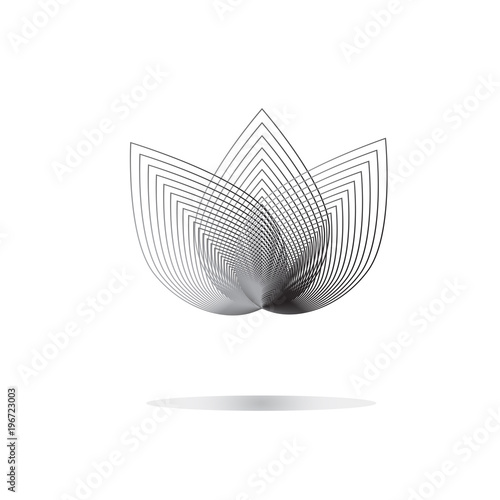 Logo flower. Icon flower.  vector illustration