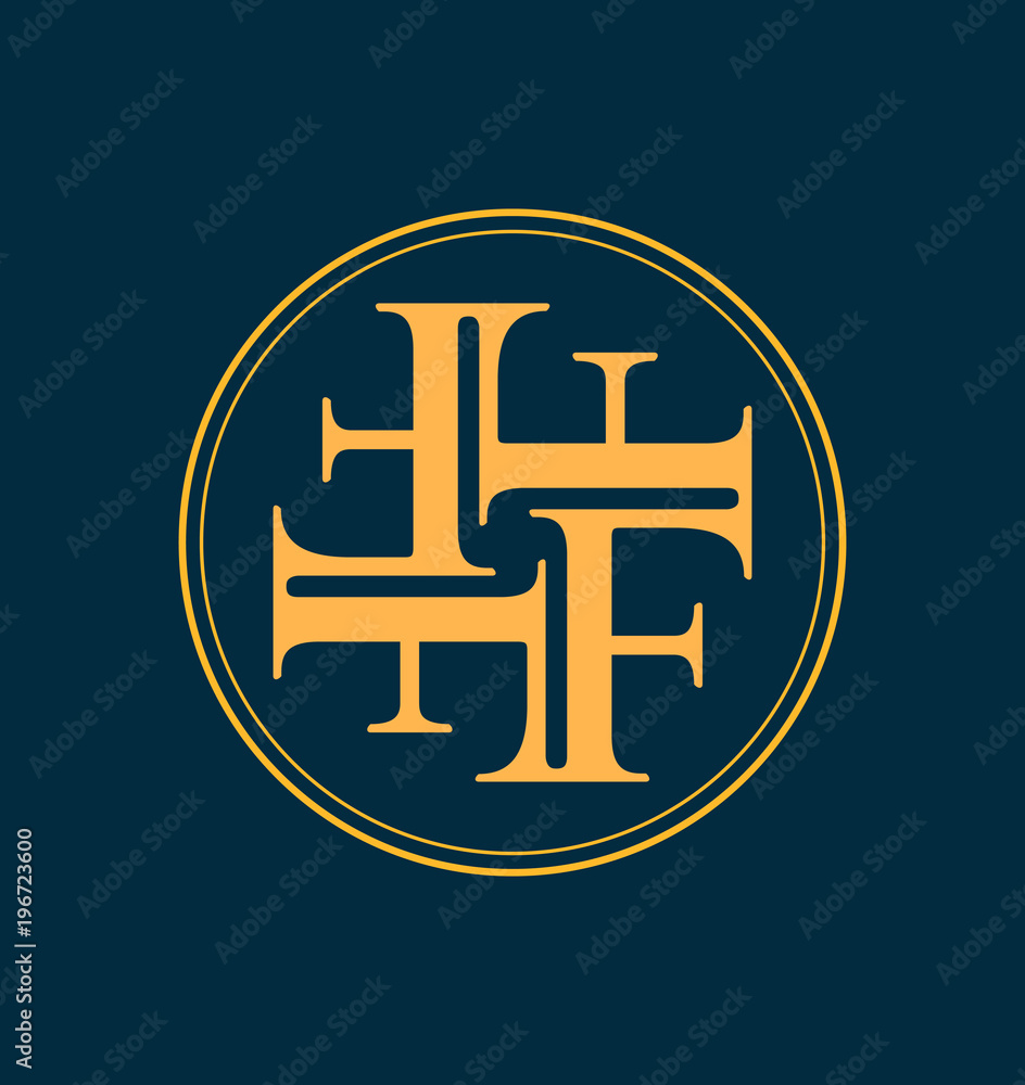 classic and retro symmetrical style initial monogram logo classic and retro symmetrical style initial monogram logo