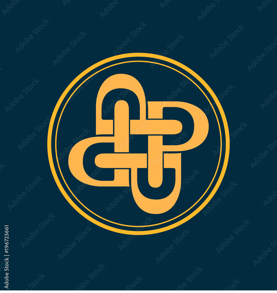 classic and retro symmetrical style initial monogram logo classic and retro symmetrical style initial monogram logo