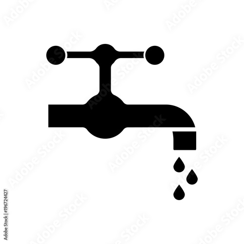 faucet filled vector icon
