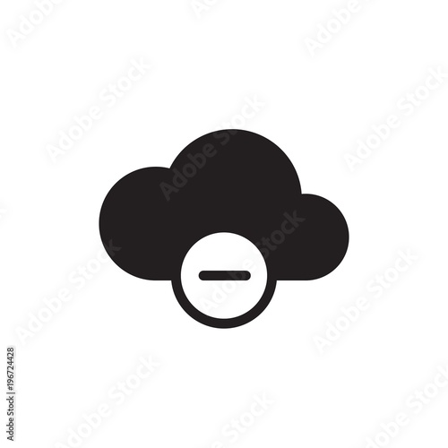 hide cloud filled vector icon. Modern simple isolated sign. Pixel perfect vector  illustration for logo, website, mobile app and other designs