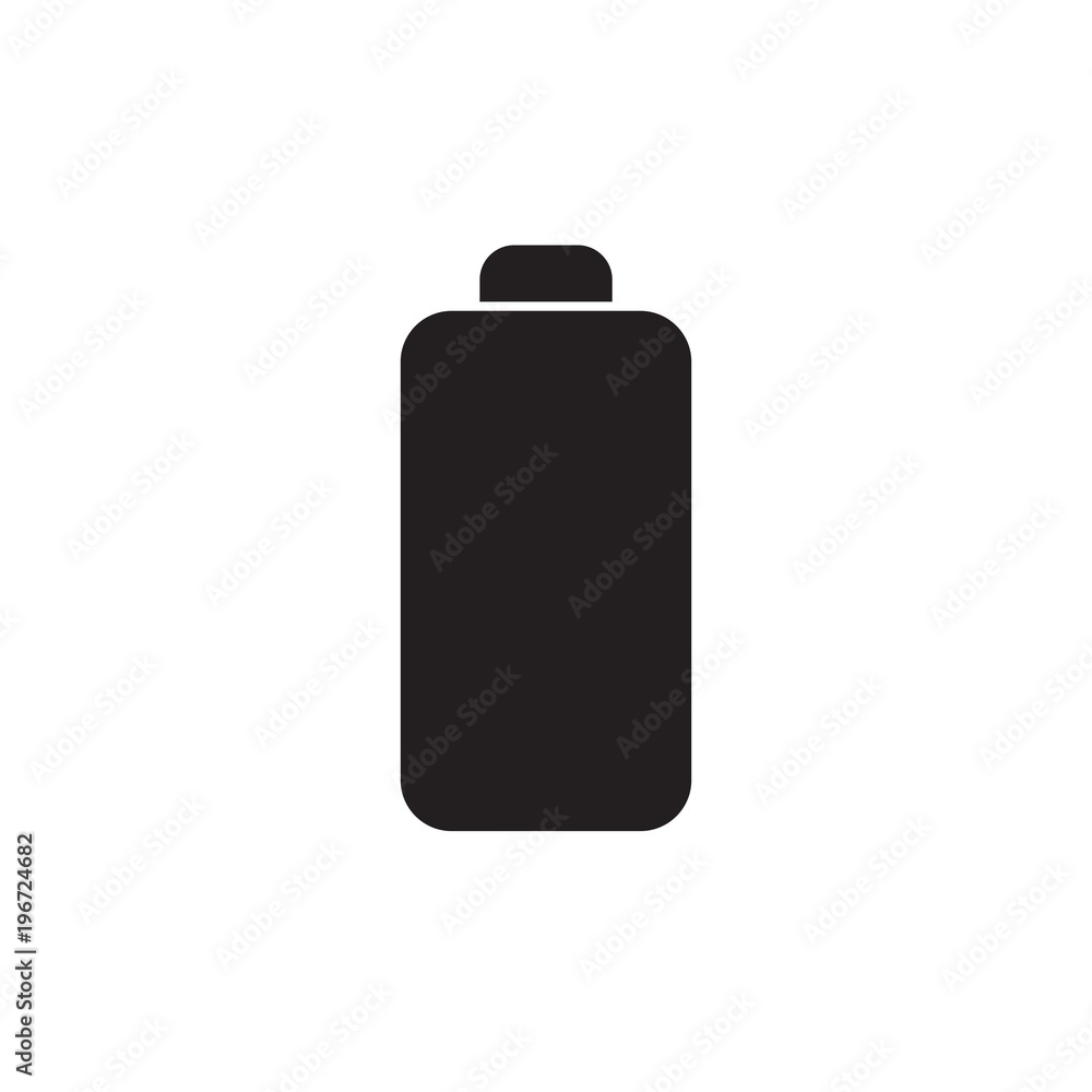 empty battery, no charge filled vector icon. Modern simple isolated sign. Pixel perfect vector  illustration for logo, website, mobile app and other designs