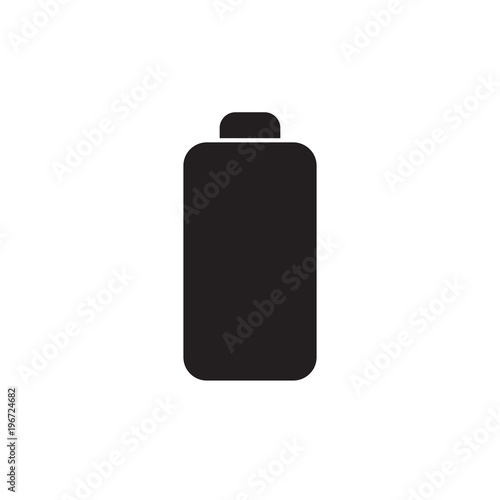 empty battery, no charge filled vector icon. Modern simple isolated sign. Pixel perfect vector illustration for logo, website, mobile app and other designs