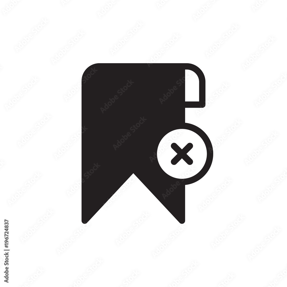 delete bookmark, remove bookmark filled vector icon. Modern simple isolated sign. Pixel perfect vector illustration for logo, website, mobile app and other designs delete bookmark, remove bookmark filled vector icon. Modern simple isolated sign. Pixel perfect vector illustration for logo, website, mobile app and other designs