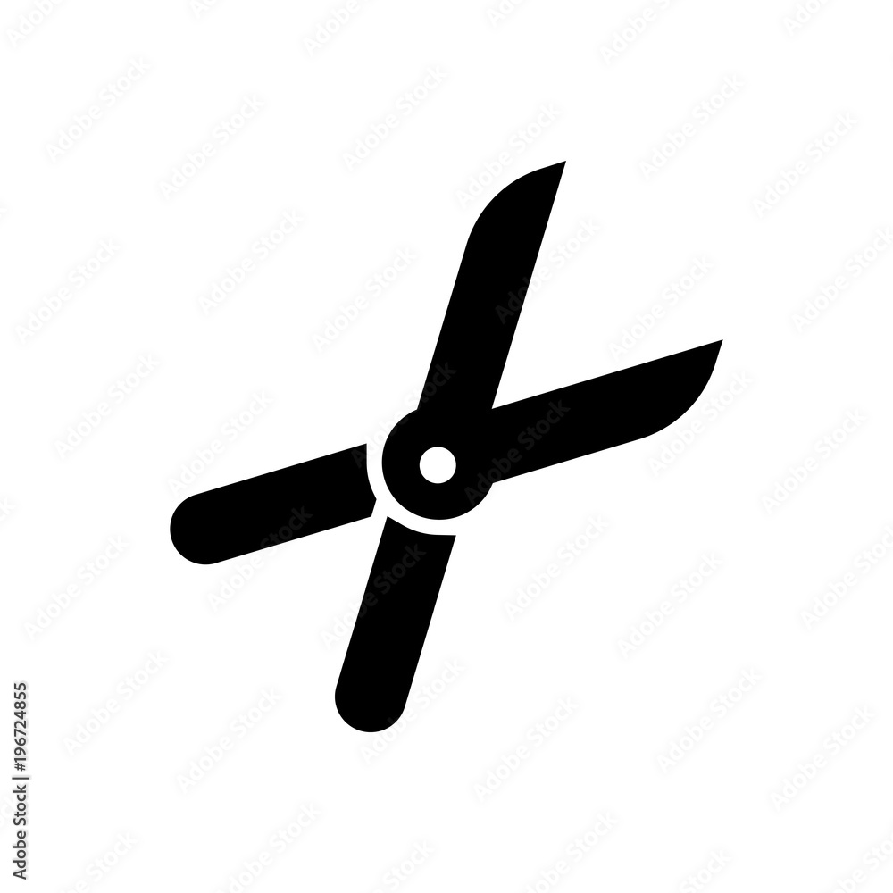 pruning shears filled vector icon pruning shears filled vector icon