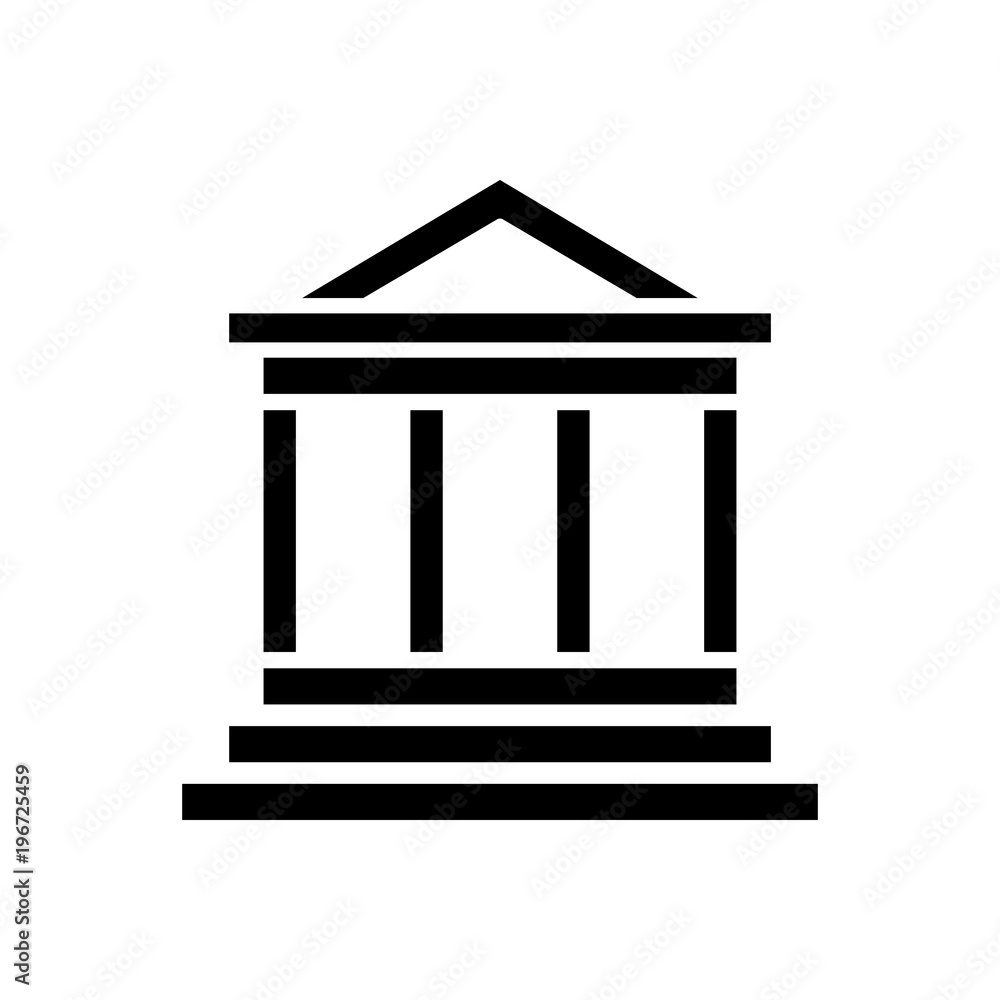 bank filled vector icon bank filled vector icon