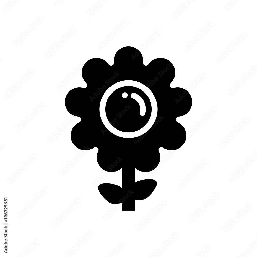 flower filled vector icon flower filled vector icon