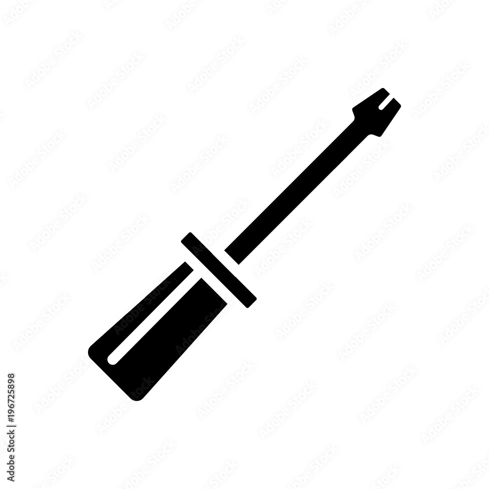 screwdriver filled vector icon screwdriver filled vector icon