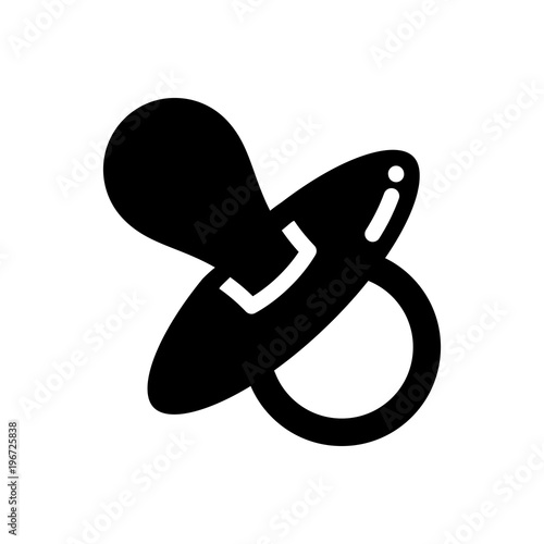 baby  pacifier filled vector icon