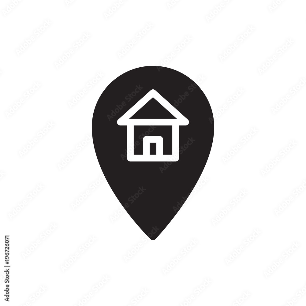 house location filled vector icon. Modern simple isolated sign. Pixel perfect vector illustration for logo, website, mobile app and other designs house location filled vector icon. Modern simple isolated sign. Pixel perfect vector illustration for logo, website, mobile app and other designs