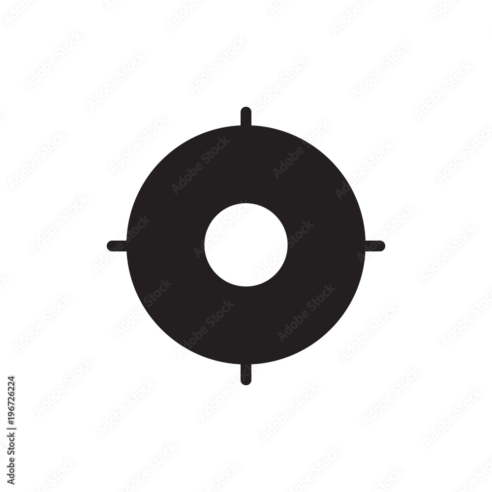 target location  filled vector icon. Modern simple isolated sign. Pixel perfect vector  illustration for logo, website, mobile app and other designs