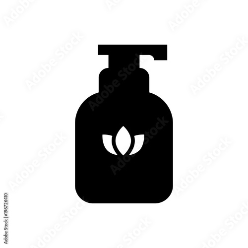liquid soap filled vector icon