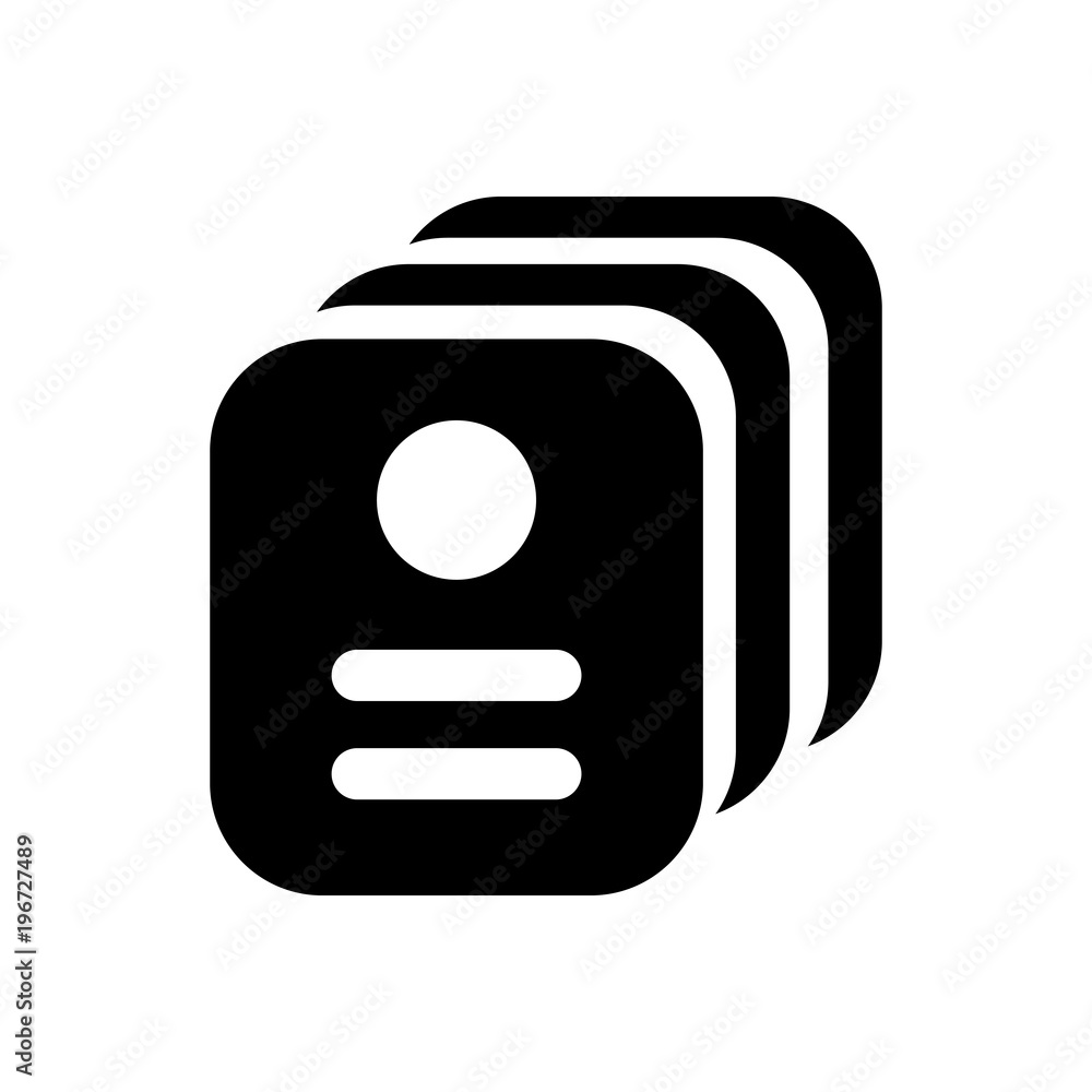 Id card filled vector icon. Modern simple isolated sign. Pixel perfect vector illustration for logo, website, mobile app and other designs Id card filled vector icon. Modern simple isolated sign. Pixel perfect vector illustration for logo, website, mobile app and other designs