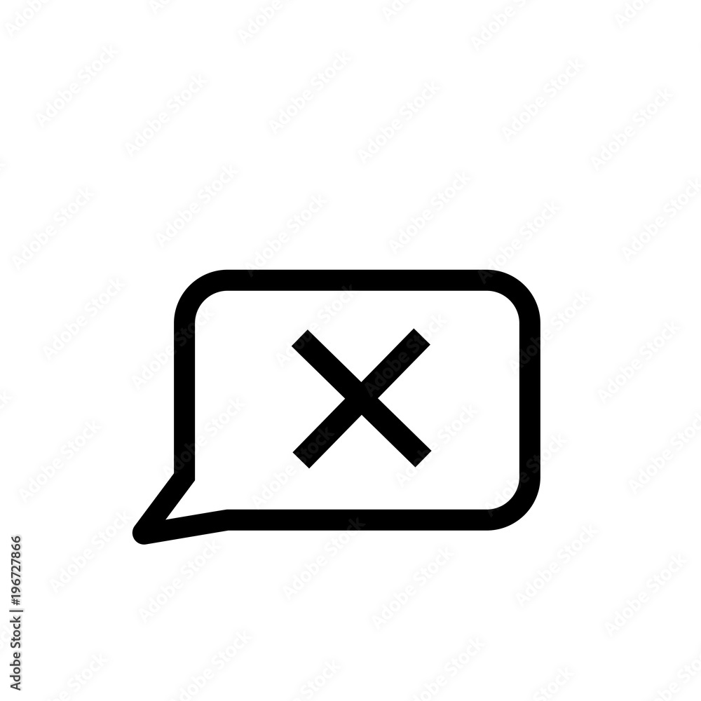 Closed chat outlined vector icon. Modern simple isolated sign. Pixel perfect vector illustration for logo, website, mobile app and other designs Closed chat outlined vector icon. Modern simple isolated sign. Pixel perfect vector illustration for logo, website, mobile app and other designs