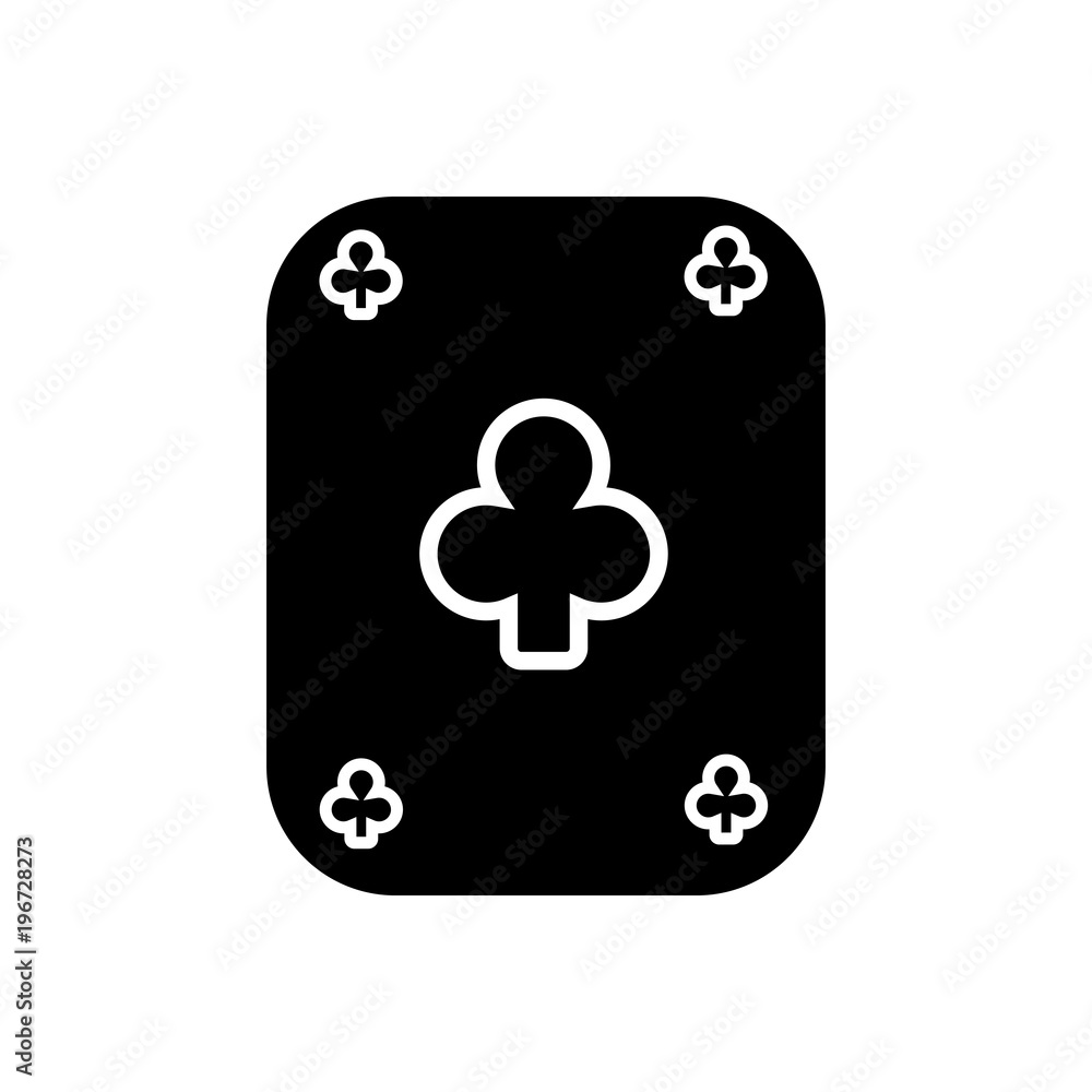 Playing card filled vector icon. Modern simple isolated sign. Pixel perfect vector  illustration for logo, website, mobile app and other designs