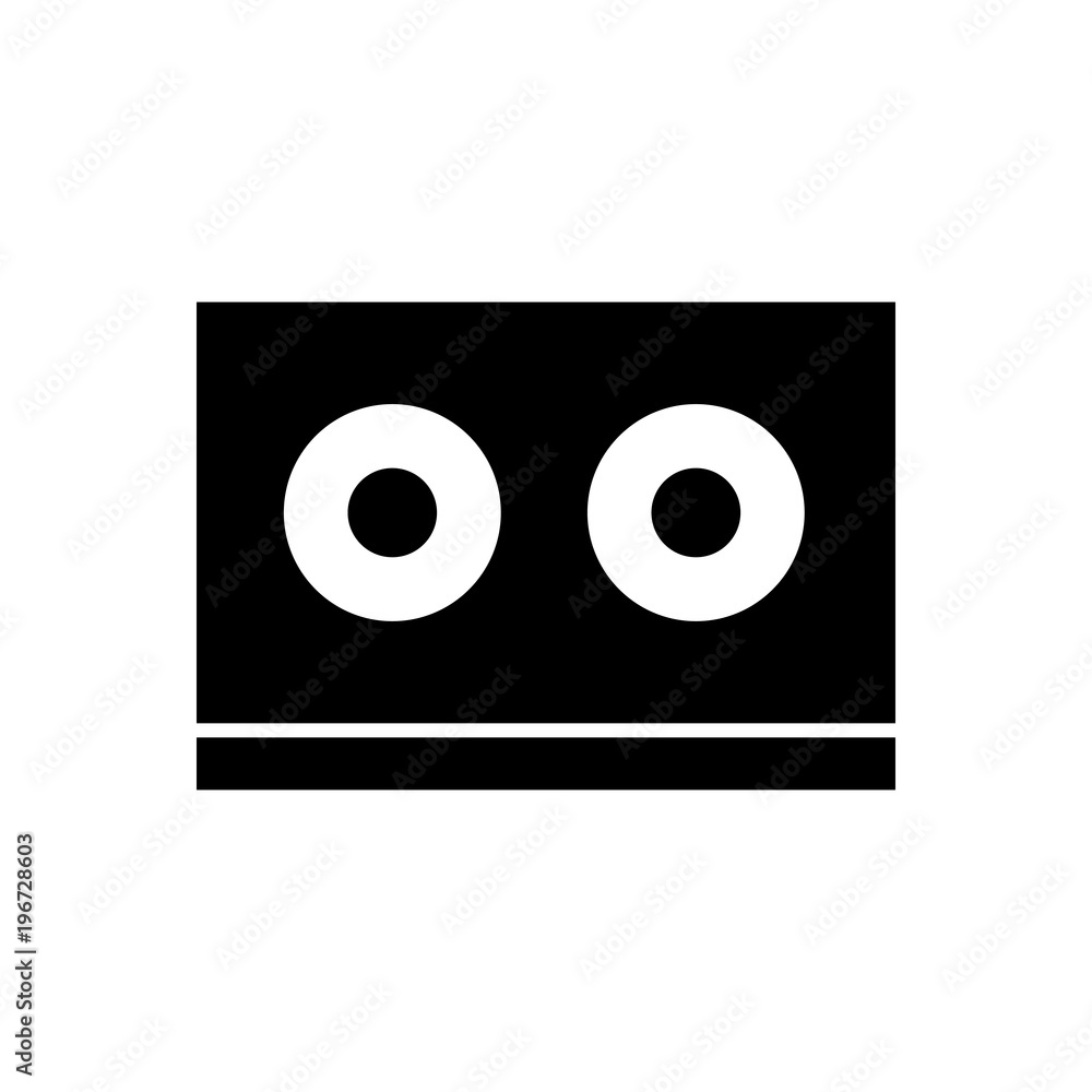 Cassette filled vector icon. Modern simple isolated sign. Pixel perfect vector illustration for logo, website, mobile app and other designs Cassette filled vector icon. Modern simple isolated sign. Pixel perfect vector illustration for logo, website, mobile app and other designs